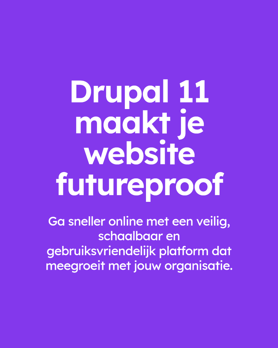 Klaar voor sneller en toekomstbestendig online gaan? We hebben TwelveBricks succesvol bijgewerkt naar Drupal 11. Dit betekent een moderner, sneller platform dat met jouw organisatie meegroeit. Veiligheid, schaalbaarheid en gebruiksgemak gegarandeerd.