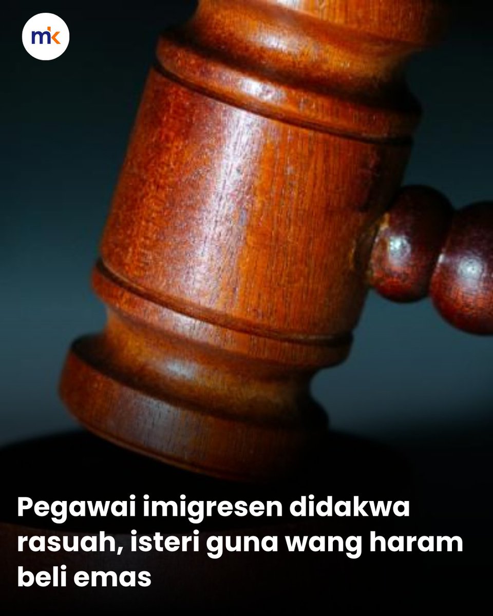 mkini_bm's tweet image. Seorang Pegawai Imigresen Gred KP 22 hari ini dihadapkan ke Mahkamah Sesyen di Shah Alam atas 53 pertuduhan rasuah dan pengubahan wang haram berjumlah RM789,100 manakala isterinya didakwa menggunakan wang hasil aktiviti haram untuk membeli emas.

Mohamad Fazli Abdul Rahim, 46,…