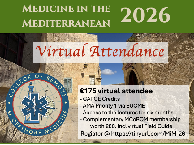 College of Remote and Offshore Medicine Foundation tweet media