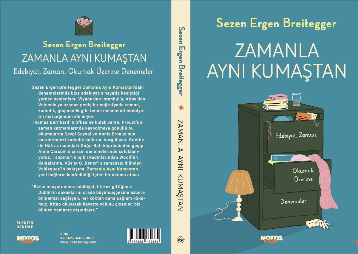 Yazdığıma inanamadan yazdığım bir şey oluyor bu. Kitabım Zamanla Aynı Kumaştan çıktı, yazılarımdan oluşuyor. Hayatımın en mutlu günlerinden biri.🌸notoskitap.com/kitap/sezen-er…