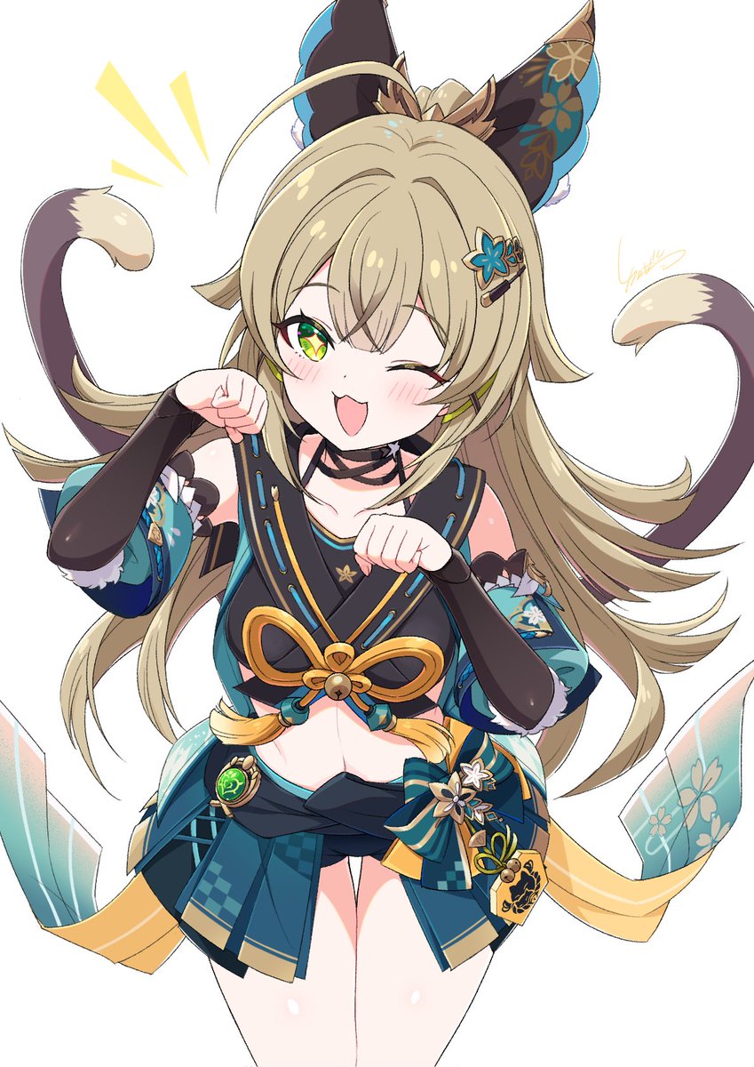 綺良々誕生日おめでとう〜！🐾🎉✨
#綺良々生誕祭2026 #原神