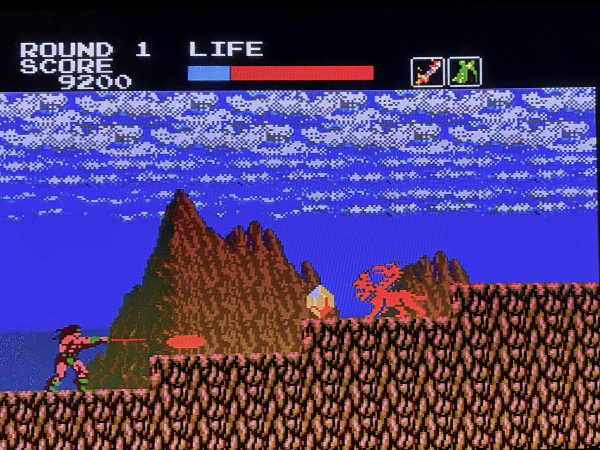 MSX 2の #ラスタンサーガ 🗡️ ①画面を切り替えるたびに敵が復活😓敵