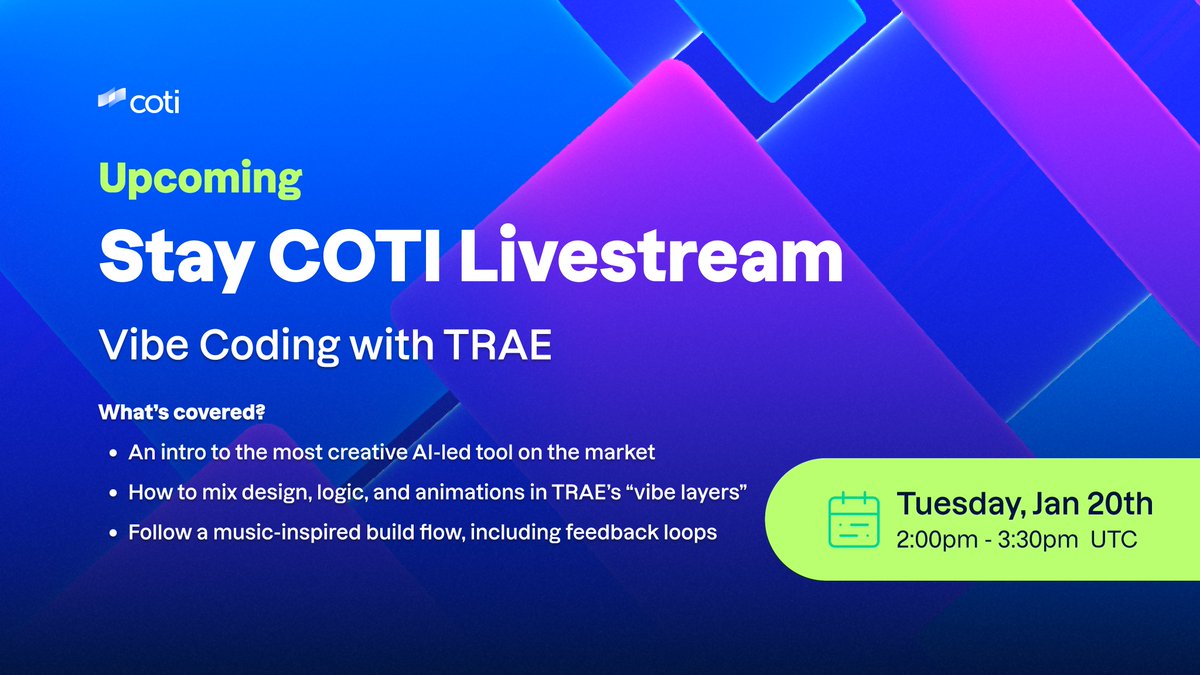 COTI Foundation (@COTInetwork) / Posts / X