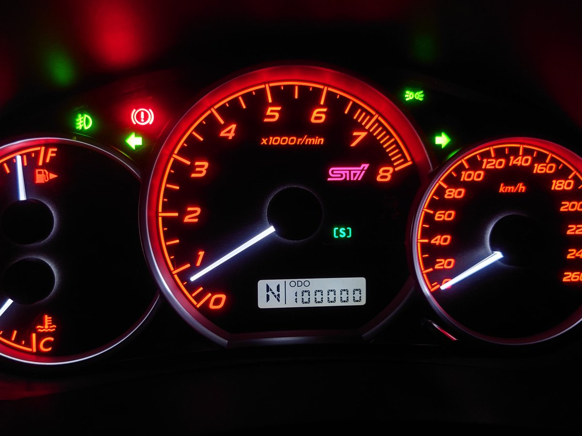 VPIT14's tweet image. 愛車が10万キロ到達👏👏👏👏👏👏👏
4月になったら点検と10万キロメンテしような👏👏👏👏👏