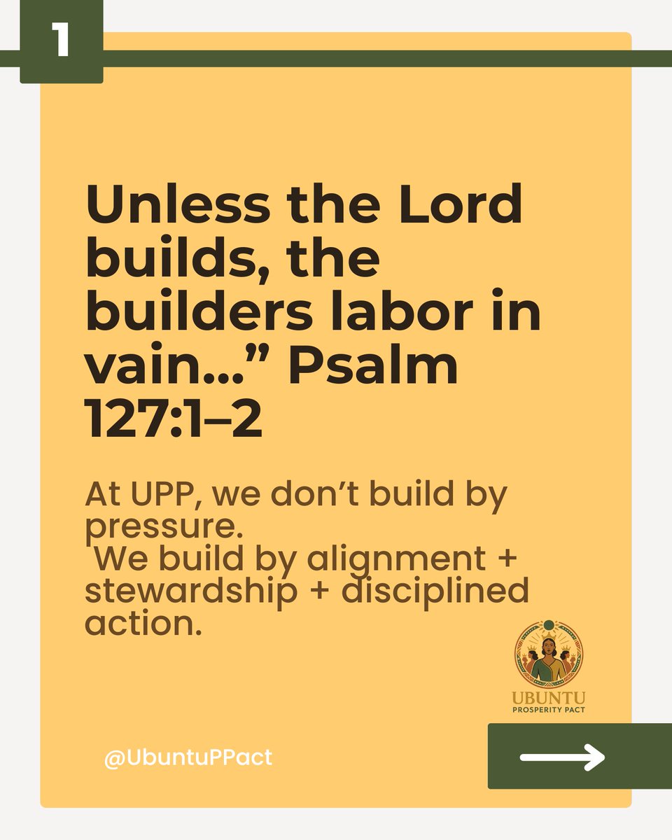 UbuntuPPact's tweet photo. God builds, we steward - through alignment &amp; stewardship, and disciplined execution.
2026 Focus:
✔ Faith-anchored sisterhood
✔ Practical formation
✔ Community
✔ Legacy

If you’re ready to build with God: Comment “UPP” or DM “FOUNDATIONS” to join receive more info #ubuntuppact https://t.co/J67kf79ekn