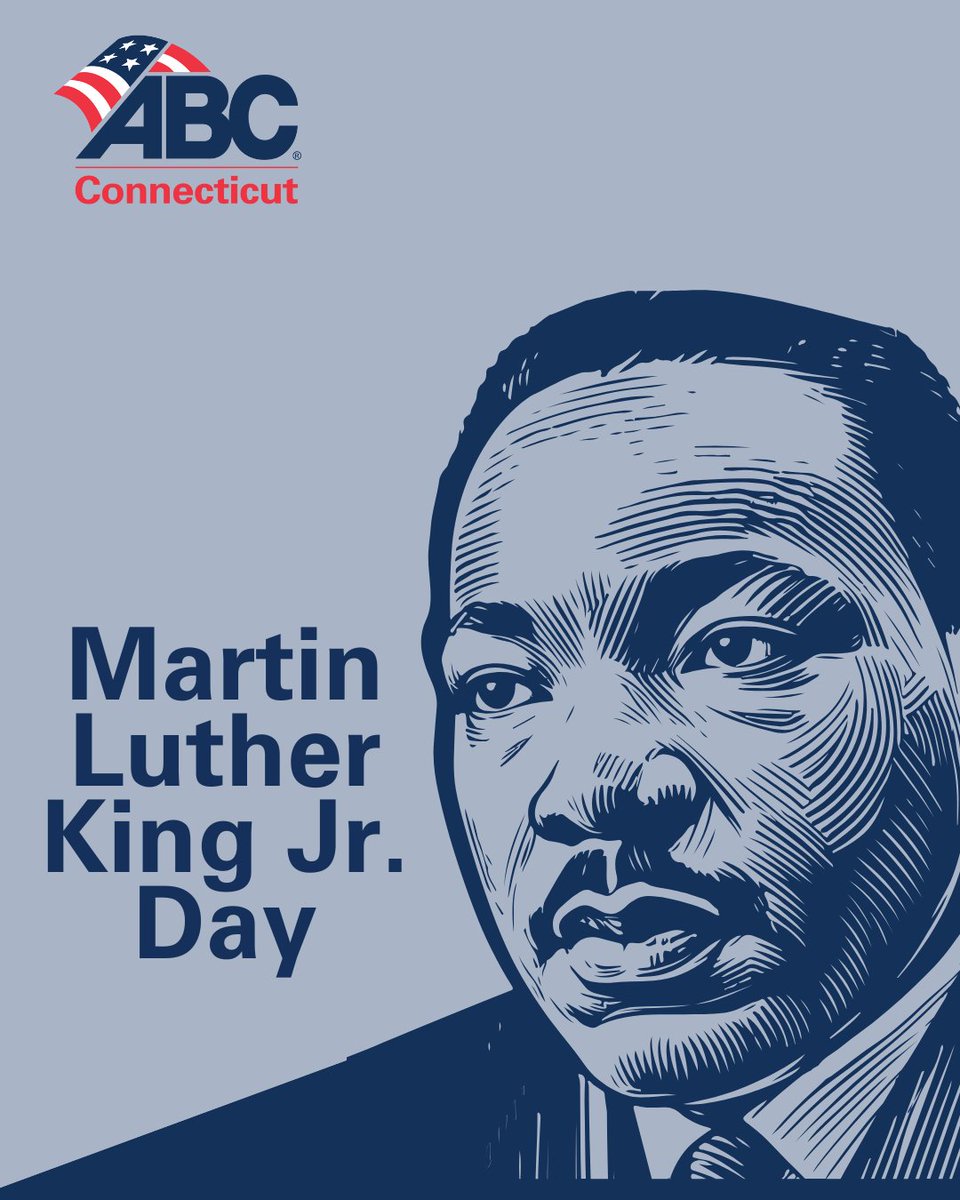 Martin Luther King Jr.'s legacy reminds us that true progress comes from empowering individuals, uplifting communities, and creating opportunities for all, values that continue to guide our work in the merit shop construction industry.

#MLKDay #ctabc #ABCMeritShopProud
