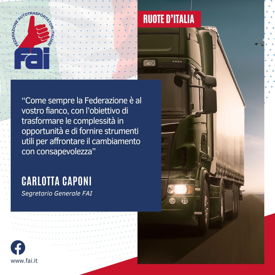 𝐈𝐦𝐩𝐨𝐫𝐭𝐚𝐧𝐭𝐢 𝐧𝐨𝐯𝐢𝐭𝐚̀ in arrivo per le imprese FAI
🚚 𝐂𝐚𝐫𝐭𝐞𝐥𝐥𝐨 𝐜𝐚𝐬𝐞 𝐜𝐨𝐬𝐭𝐫𝐮𝐭𝐭𝐫𝐢𝐜𝐢
♻️webinar sul nuovo formulario XFIR, 𝐠𝐫𝐚𝐭𝐮𝐢𝐭𝐨 𝐩𝐞𝐫 𝐭𝐮𝐭𝐭𝐢 𝐠𝐥𝐢 𝐚𝐬𝐬𝐨𝐜𝐢𝐚𝐭𝐢🔝
⬇️
fai.it/ruote-ditalia-…