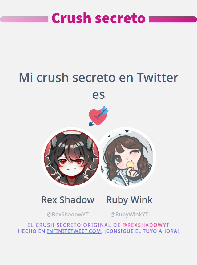 Mi Crush secreto de Twitter es <a href="/RubyWinkYT/">Ruby Wink</a> 

QUE COJONES?!