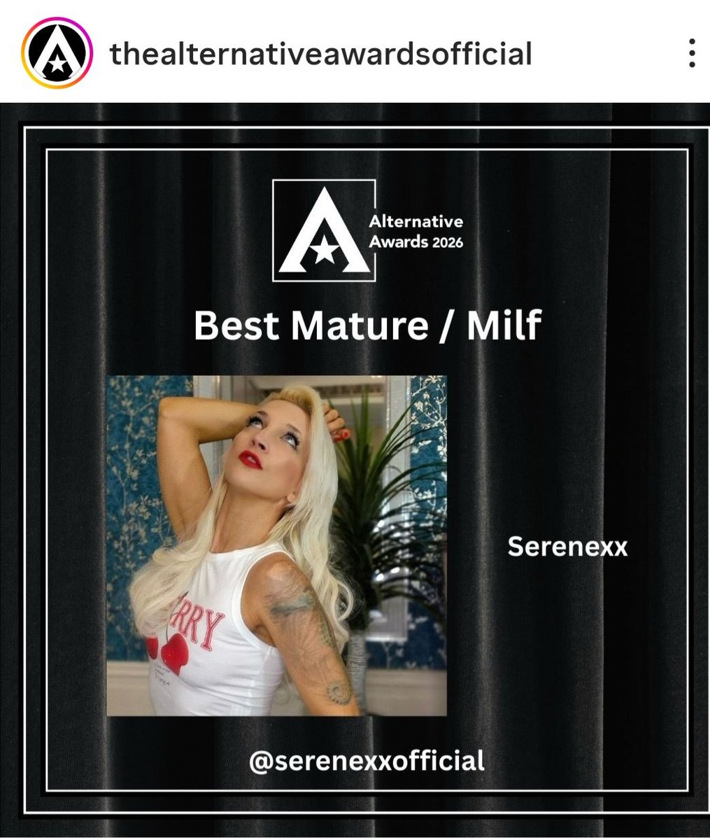 LapdanceUK's tweet photo. Please support me in the forthcoming alt awards 🙏 @the_altawards

https://t.co/dJycwM7oh4

Serenexx 💋 https://t.co/BZbgRC6BoD
