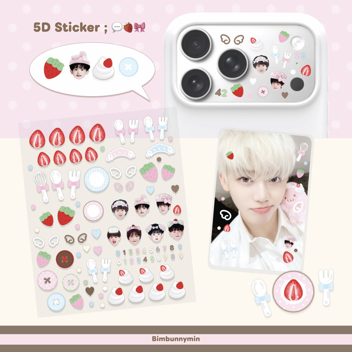 bimbunnymin's tweet image. ‧₊˚ᨦ𐔌՞⸝⸝ʚ̴̶̷̷ · ʚ̴̶̷̷⸝⸝ ՞𐦯ᨩ 
new item  5D !! sticker 💭
ㅋㅋ。。
      🍓🤎🎀🍽️🥯 🐩