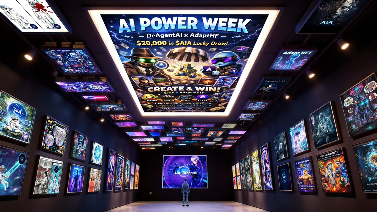 DeAgentAI's tweet image. AI POWER WEEK HALL OF FAME DROPPED!  🌀🪂  

DAers + @AdaptHF crew straight cooking, thousands of submissions pouring in with next-level brainrot creativity. Memes, vids, AI art? These are sending frfr.✨

 Only 1 week left to secure that $20K $AIA bag. Cook up $AIA + Adapt…