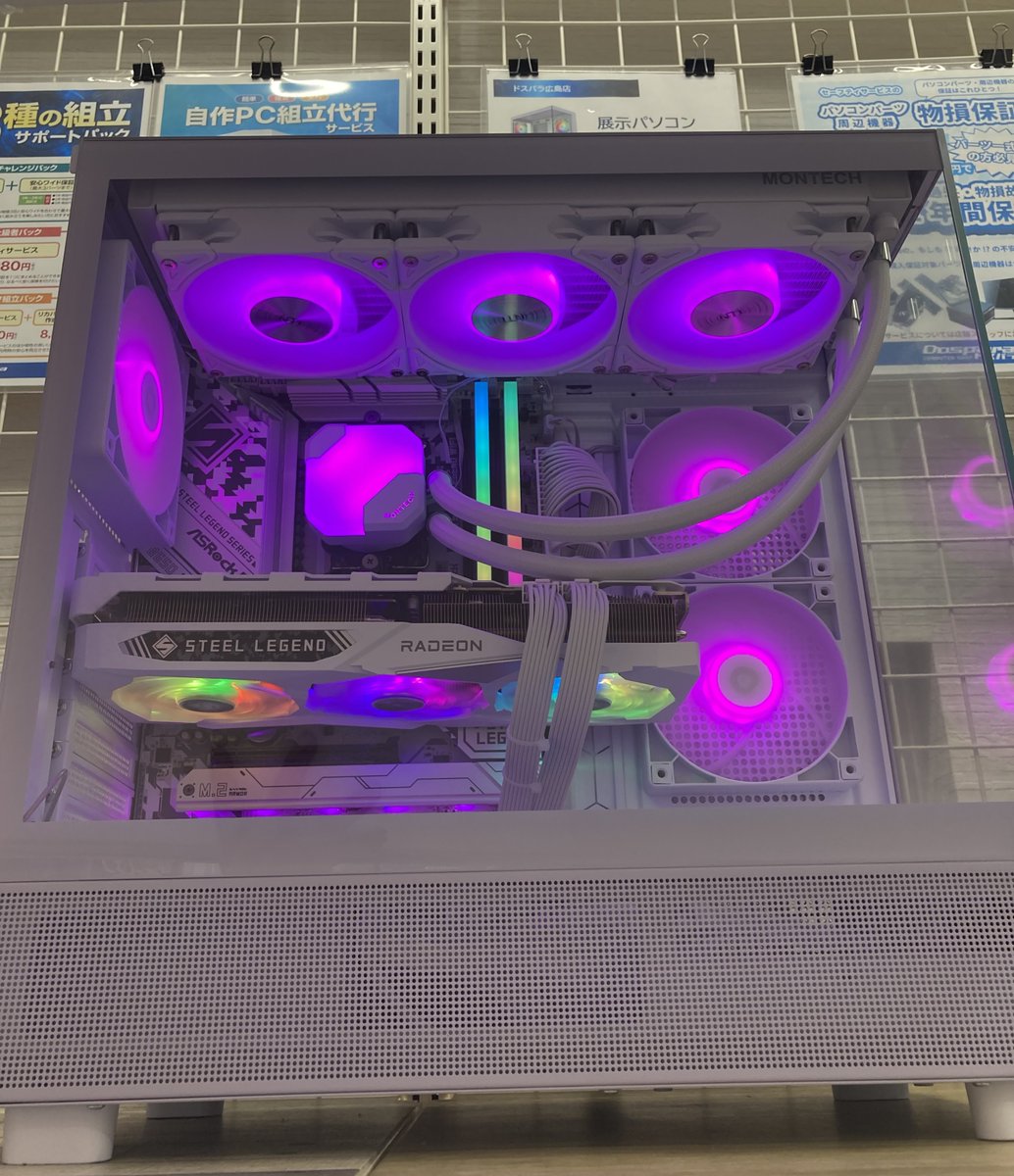 自作PC組立紹介📢】 店頭にて展示しております自作PCをご紹介！ CPU