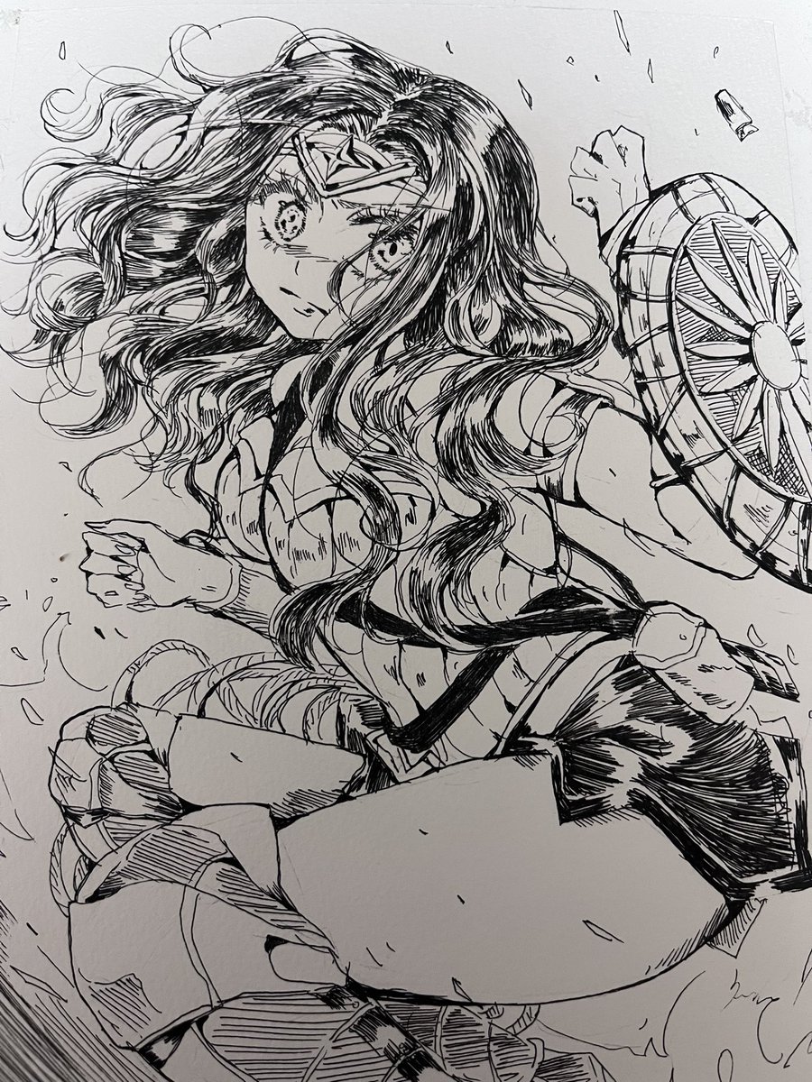 前に描いたモノクロ絵 