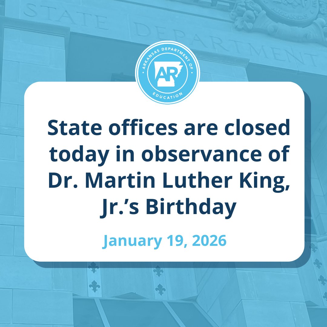 Arkansas Department of Education tweet media