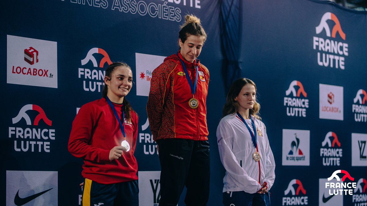 lucha_esp's tweet photo. ¡Llegan las primeras alegrías! 😜

La delegación española cierra el Torneo Henri Deglane de #Niza con 3️⃣ medallas:

🥇 Carala Jaume (55kg)
🥇 Lydia Pérez (59kg)
🥈 Rosa Molina (59kg)

➡️ Info en https://t.co/7DOYpOmNGX

#LuchaESP 🇪🇸 https://t.co/iIuwe6bcL9