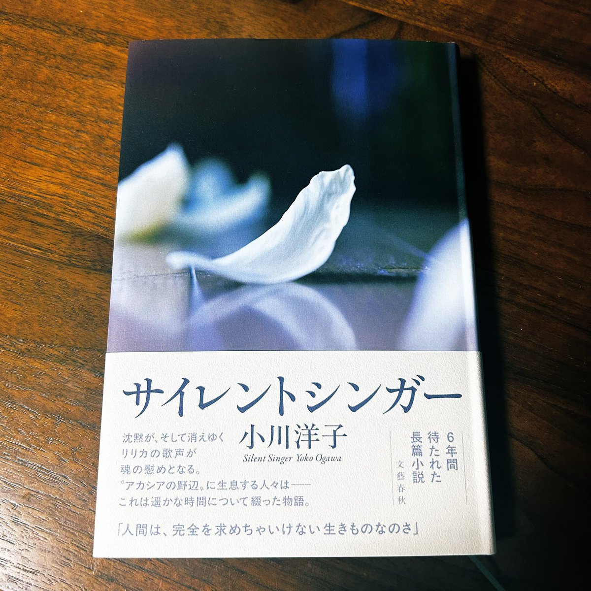 サイレントシンガー
小川洋子　　#読了

なにかを喪失したとき。すでに失ったなにかを思うとき。それがあった頃よりも強烈に、その存在を感じられることがある。歌も、聴こえた次の瞬間失われ消えてしまうものだから、人は、よりその存在に満たされ、救われるのかもしれない。