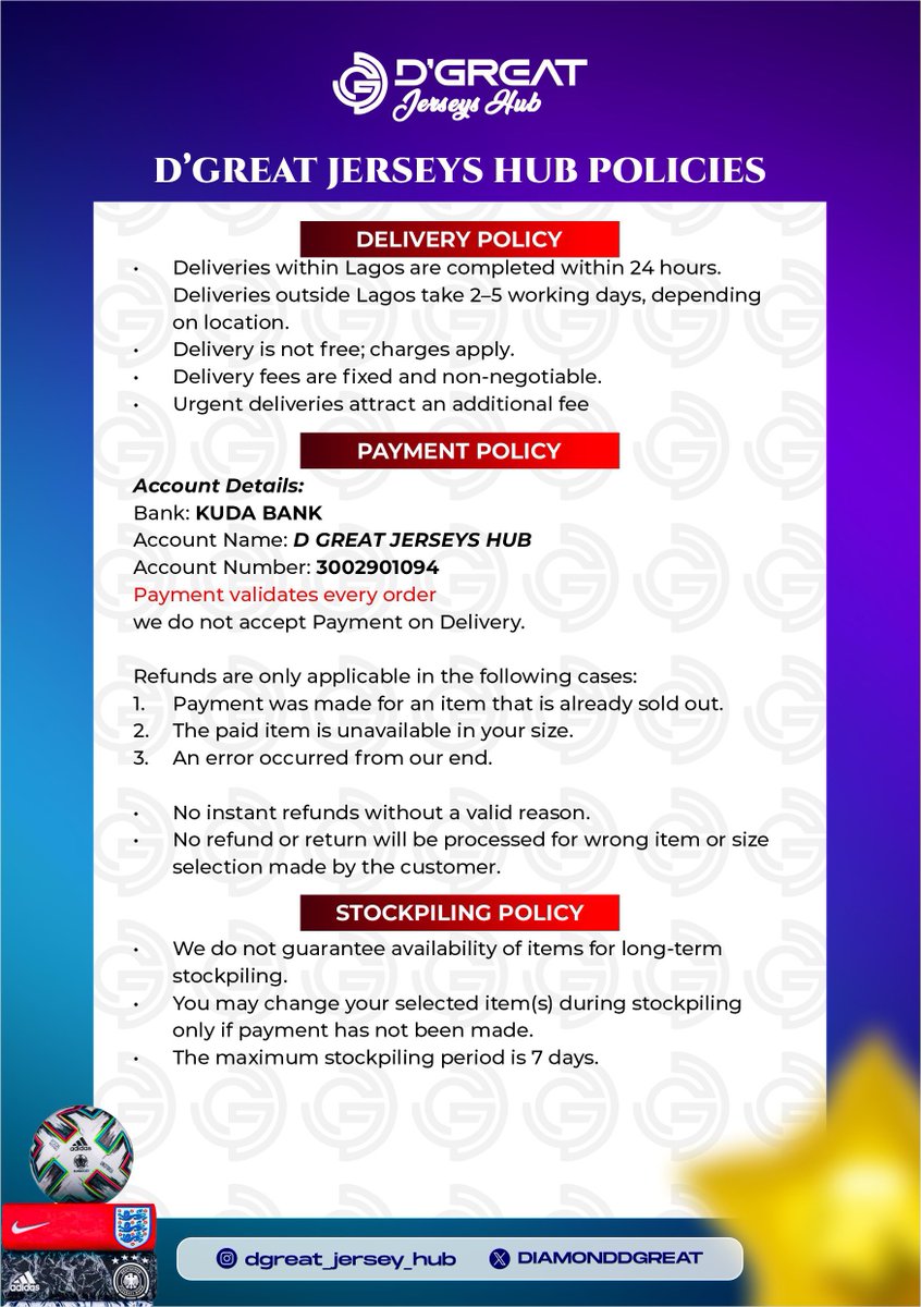 D’GREAT JERSEYS HUB 🇳🇬 tweet media