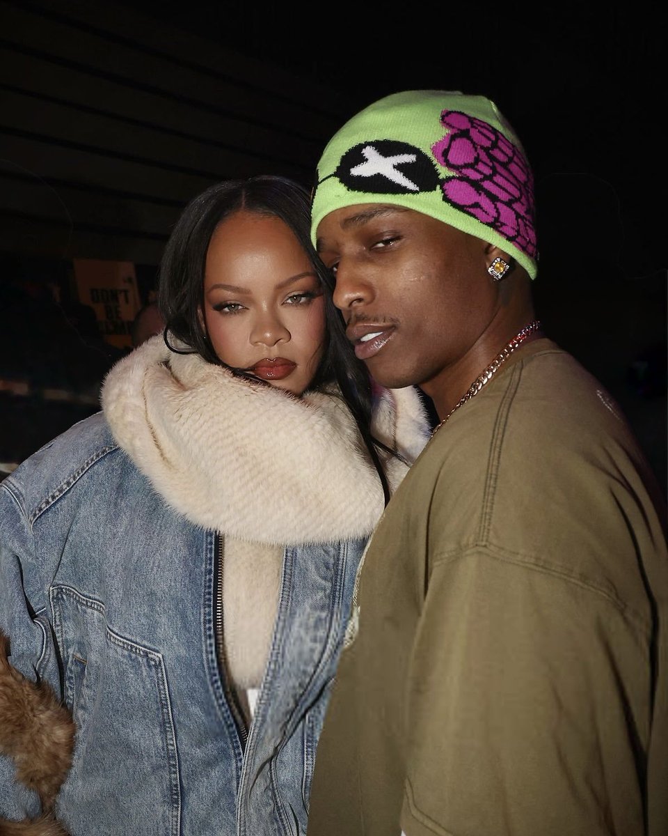 TeamOfRihanna's tweet image. Rihanna and A$AP Rocky in NYC last night.