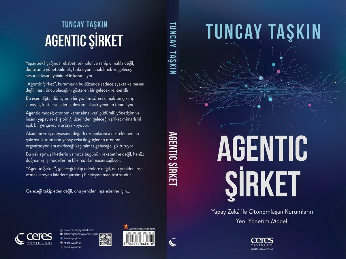 TuncayTaskin's tweet image. Dijital dönüşümü sadece bir "yazılım süreci" olarak görmek artık yeterli değil.  "Agentic Şirket" bu süreci bir teknoloji meselesi olmaktan çıkarıp; bir zihniyet, kültür ve liderlik devrimi olarak yeniden tanımlıyor.
Meraklıları için: kitapyurdu.com/kitap/agentic-…