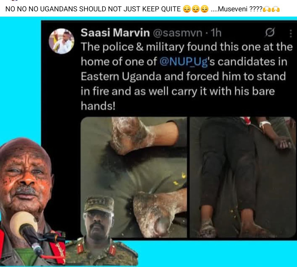 RuthNnyanye's tweet photo. Dear fall ugandans 🇺🇬 see, what'the police and military is doing is wrong https://t.co/1VPJCRVs5y