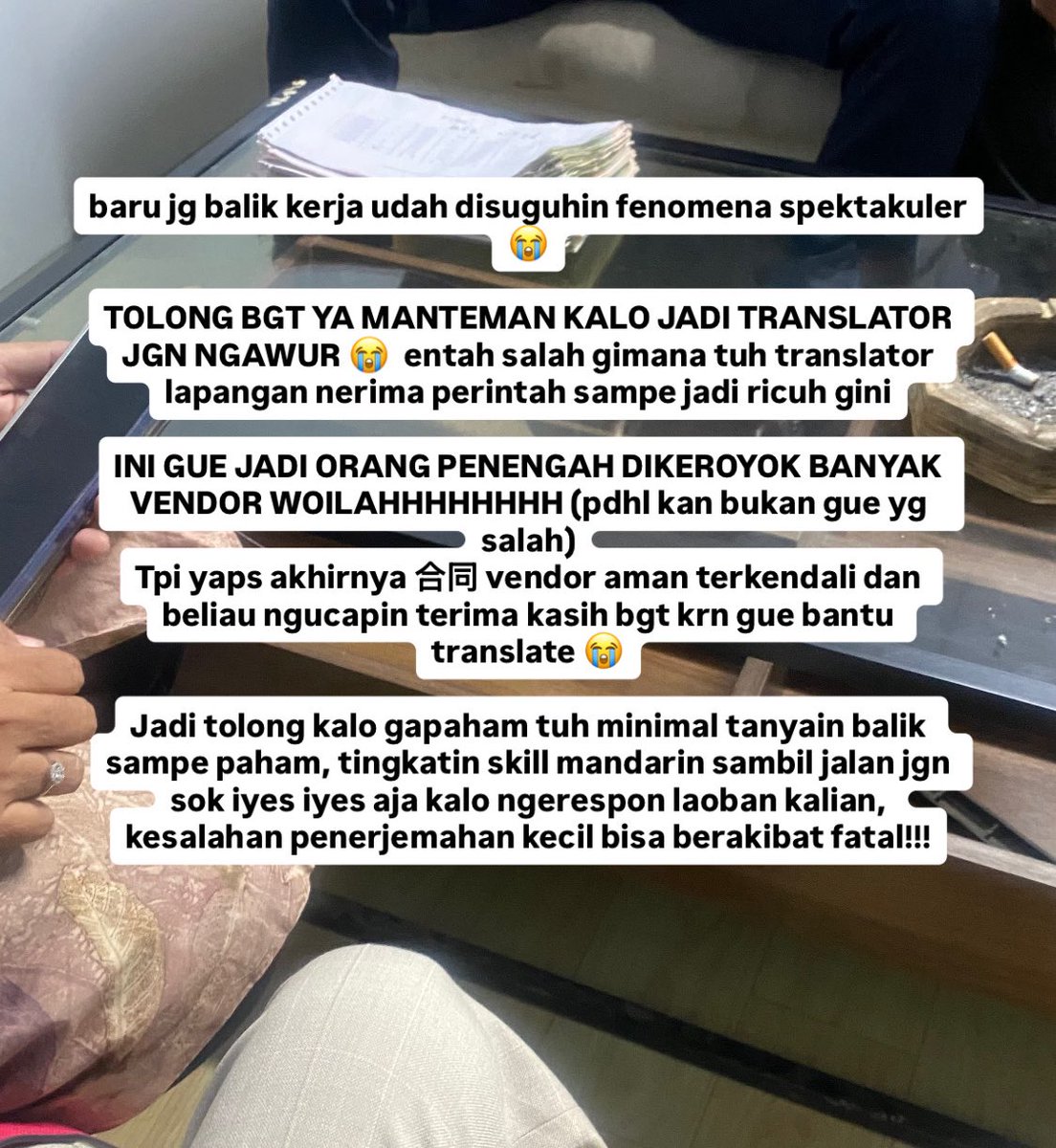 xonxoxol's tweet image. WEJANGAN untuk kalian yg pgn jadi translator~