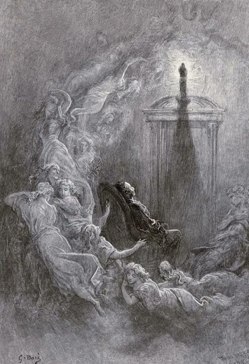 StephenGeoRae's tweet photo. Once upon a midnight dreary, while I pondered, weak and weary,
Over many a quaint and curious volume of forgotten lore,
While I nodded, nearly napping, suddenly there came a tapping...

~ from The Raven by Edgar Allan Poe, #botd 1809

art: The Raven by Gustave Doré https://t.co/rhImg95PEL