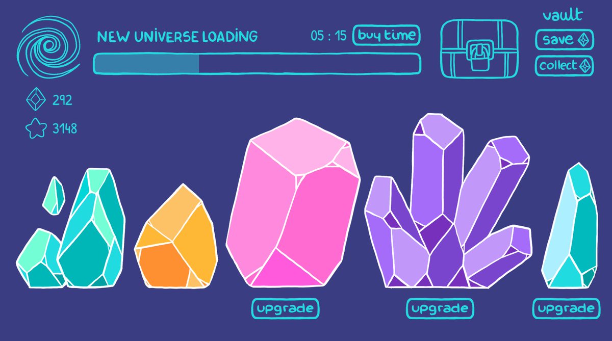 Lya_Mgtt's tweet image. Last week I did a short jam on @itchio to get back to code, I'm so rusty! But kinda happy about how the mini game looks 💫💜💎
#indiegames #gamejam #IndieGameDev