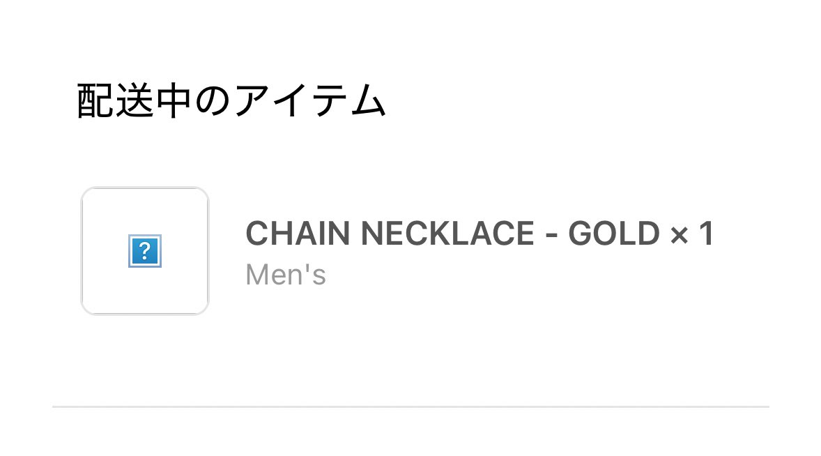 ついにPJのネックレスが届くぞー！！！！