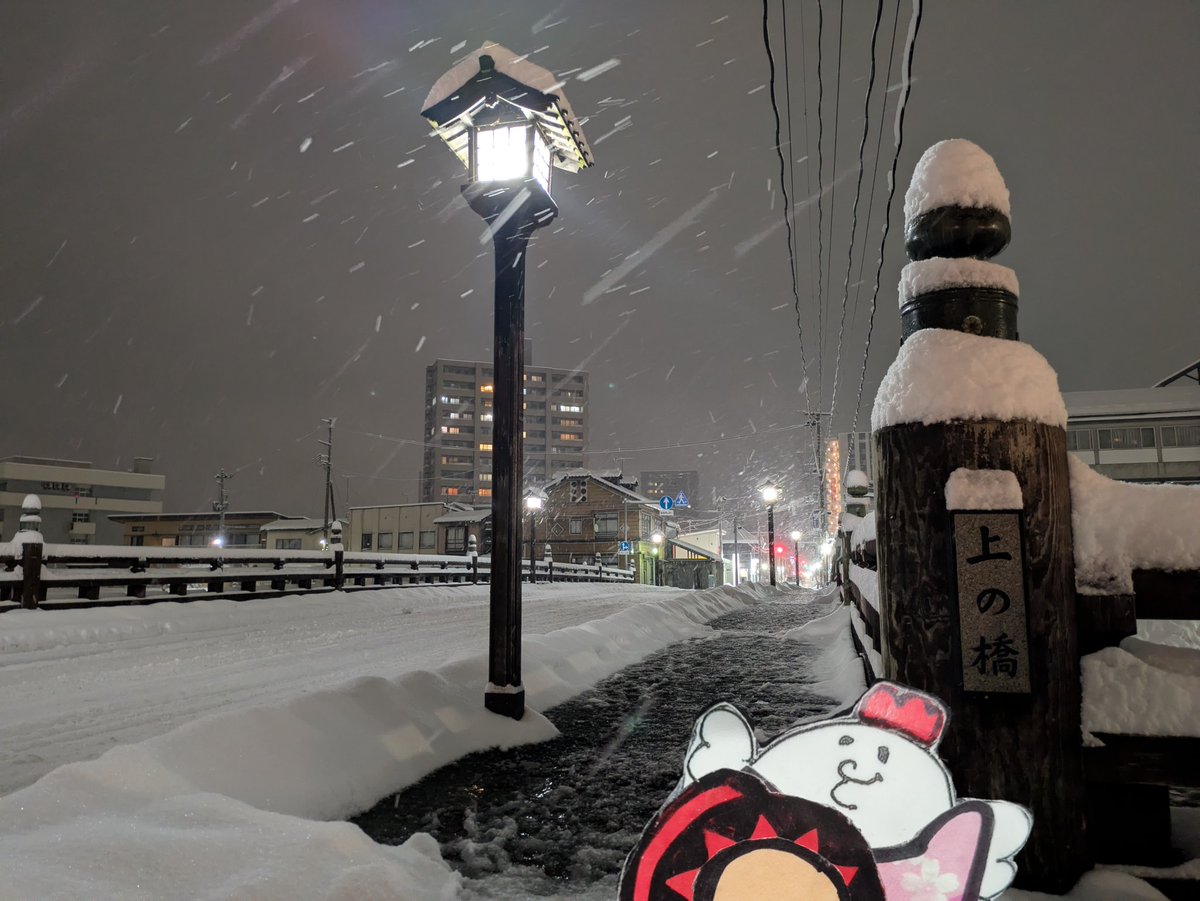 33odorinodory's tweet image. 急に本気の雪降る盛岡☃

#iiiwate 
#盛岡市 #上ノ橋