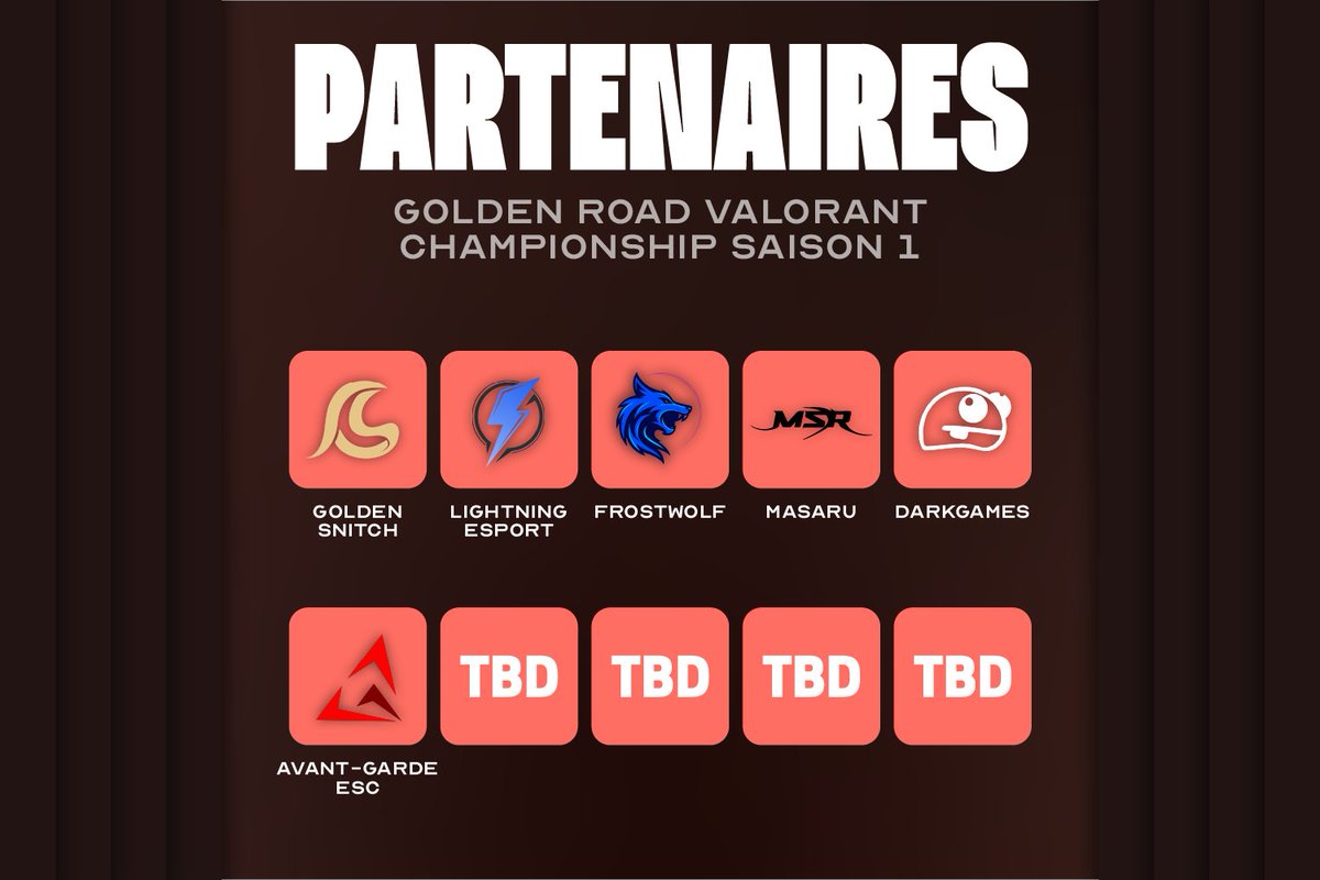 🏆Changements Partenaire🏆

Malheureusement, la VENUM E-SPORT a été contrainte de se retirer, mais pour contrebalancer cette perte, nous avons le plaisir d'accueillir l'<a href="/AvantGardeESC/">Avant-Garde</a> !
Nous avons hâte de voir ce qu'ils peuvent faire !

Masaru change également de logo et de DA !
