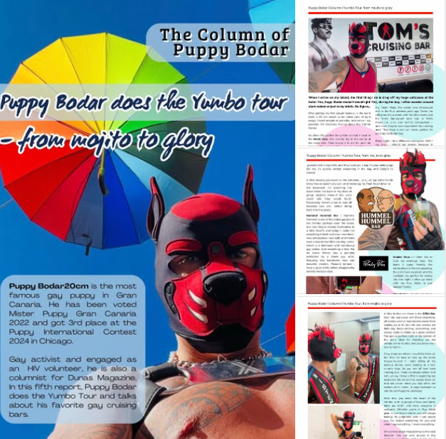 DunasMap's tweet image. 🍹✨ FROM MOJITO TO GLORY ✨
An exclusive guided tour of the Yumbo
👉 dunasmagazine.com
🐾🌈 Follow Puppy Bodar through his favourite Yumbo bars and discover his best cruising tips for Maspalomas. Whether it’s your first time or you’re a regular, his insider secrets are not…