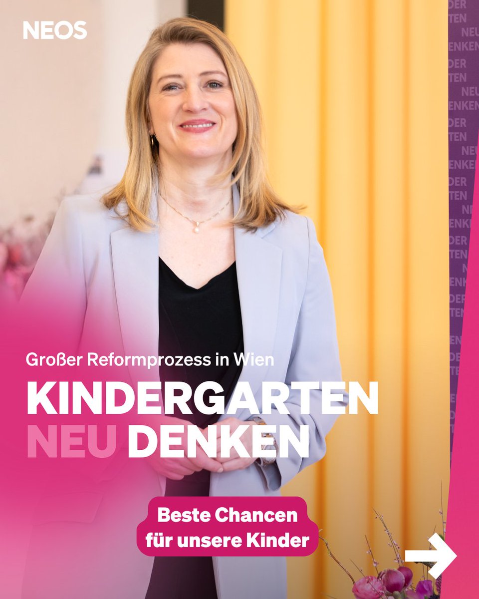 NeosWien's tweet image. #Kindergarten neu denken! 💭
Mit ihrer Grundsatzrede heute startet Bildungsstadträtin @B_Emmerling in Wien einen großen Reformprozess. Mit klarem Fokus auf das, was wirklich zählt: 

🤝 Ein Kindergarten, auf den sich alle verlassen können.

🔗 f.mtr.cool/tycawgrtgs

(Team NEOS)