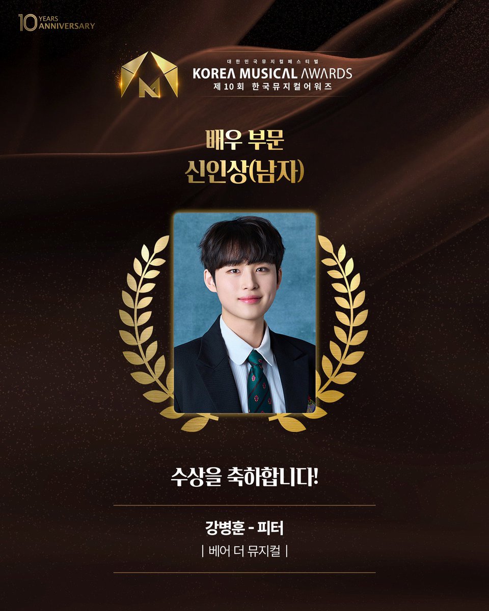 〰️EVENT〰️

✨강병훈 배우✨님의 
제 10회 한국 뮤지컬 어워즈
✨신인상✨ 수상을 축하하며 

RT 해주신 분들 중 두분을 뽑아 

✔️ 제임스 바이런 딘 강병훈 배우님 회차 티켓 1장
✔️ 두바이 초코 설빙 기프티콘 
드립니다 ❣️

⚠️ 기간 : 2026/01/19~2026/01/21
⚠️ 알계, 거래계 제외