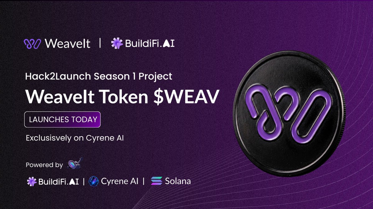 BuildiFi_AI's tweet image. Launch Alert:
 WeaveIt Token $WEAV goes LIVE today at 5 PM UTC.

Built for learners, developers, teams, and technical creators who need scale without chaos.

What is WeaveIt?
An AI-powered video tutorial engine that turns code, docs, and technical systems into narrated explainer…