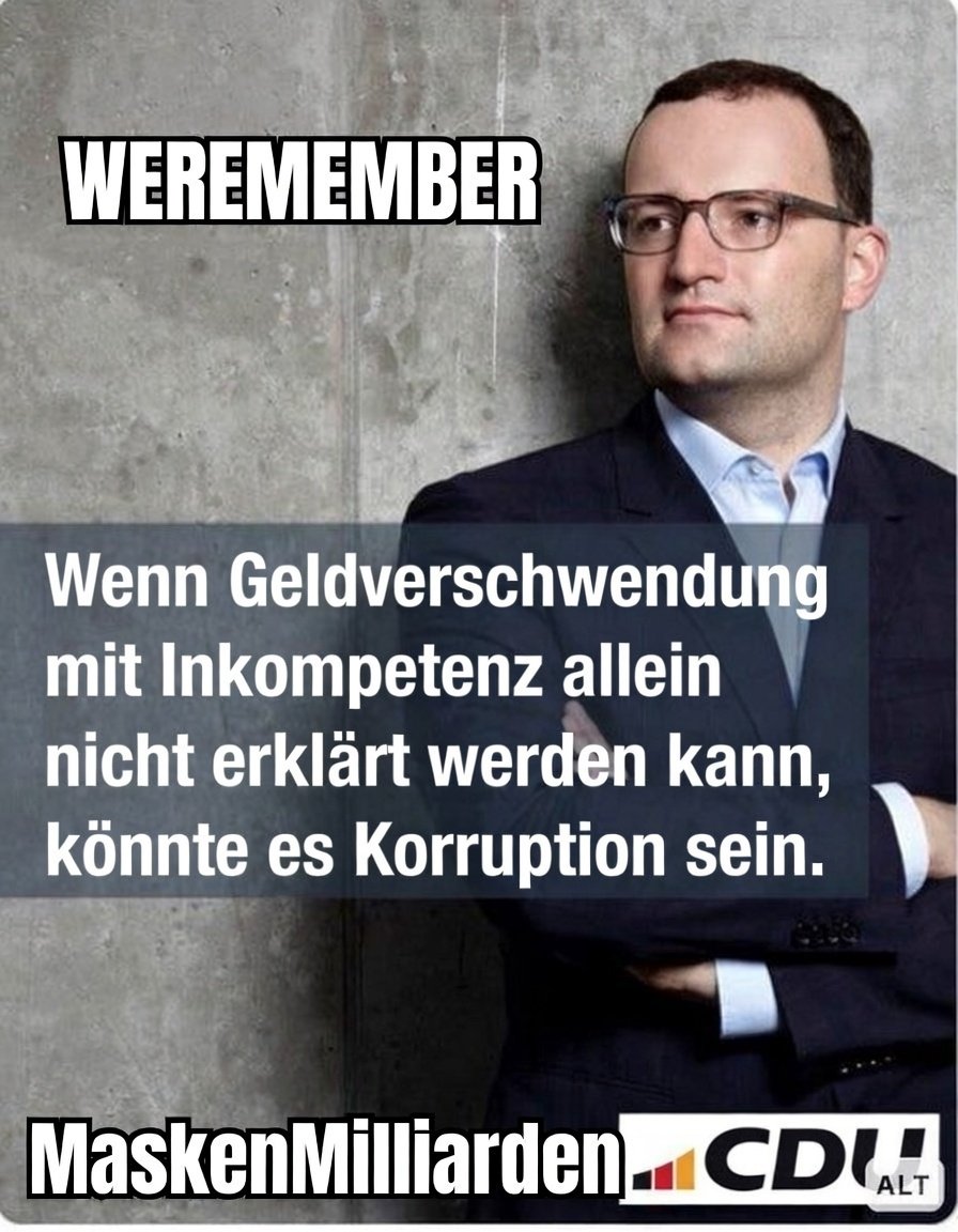 Jerusalema_AH_2's tweet image. "Wenn Geldverschwendung mit Inkompetenz allein nicht erklärt werden kann, könnte es Korruption sein."

🫣

#jensspahn
#MaskenMilliarden
#Korruption?