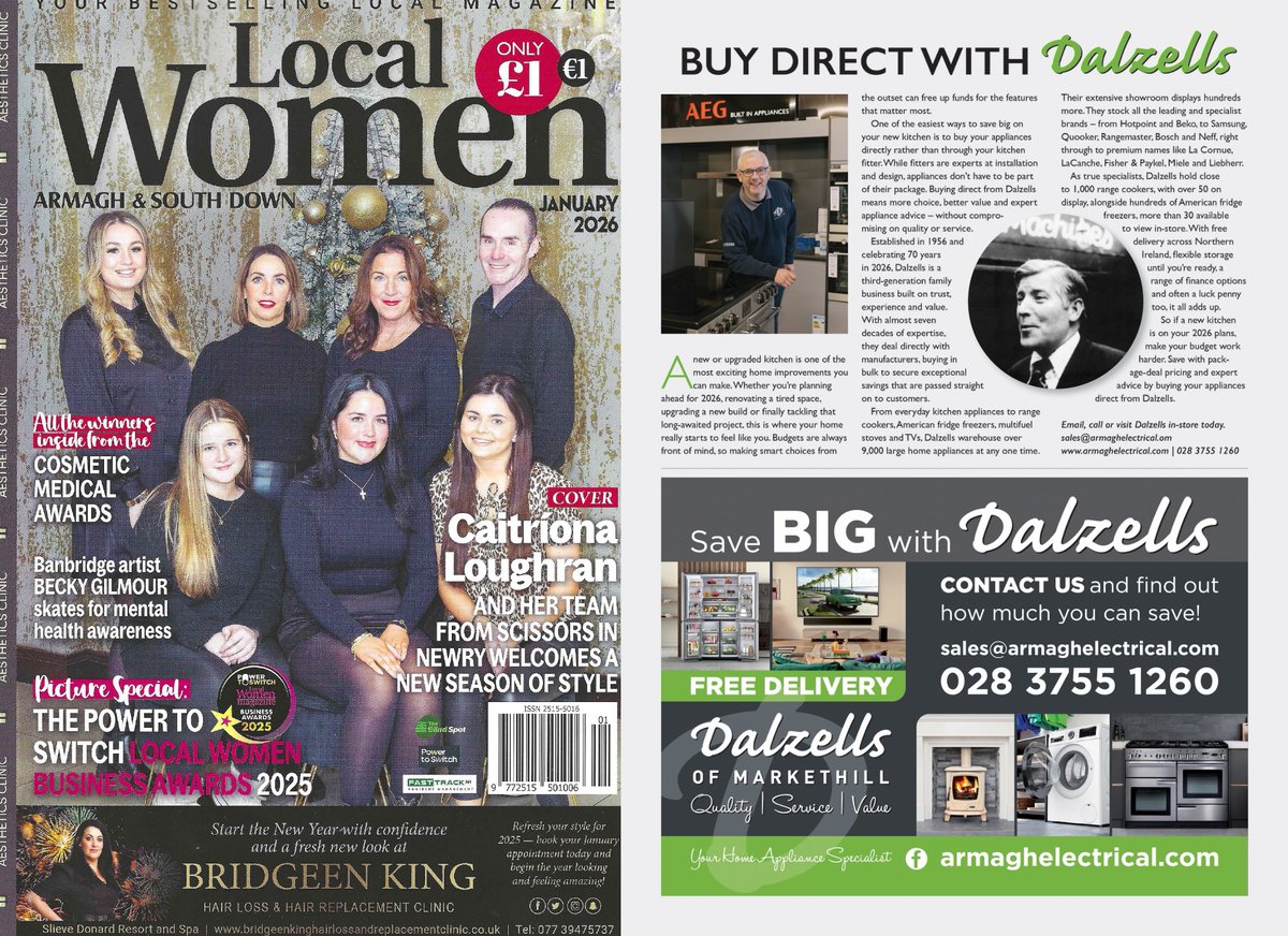 Dalzells's tweet photo. ✨Our Brian sparkling the ladies in 📰Local Women Magazine 😉
https://t.co/J0bGpN2yPB https://t.co/kU9TX1OB3v