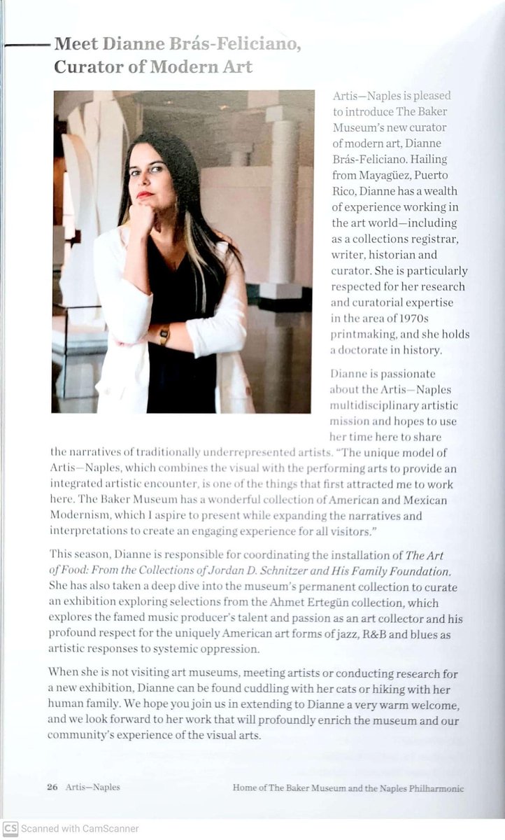 La colega Dianne Brás-Feliciano,  curadora de arte moderno de Baker Museum, Artis- Naples, FL obtuvo 1 de 2 becas de investigación de Andy Warhol Foundation for the Visual Arts <a href="/warholfdn/">Andy Warhol Foundation</a>. ¡Felicidades! <a href="/morganlefay86/">Dianne BrásFeliciano</a> Su tema: obra de #CarlosRaquelRivera warholfoundation.org/2026/01/14/the…