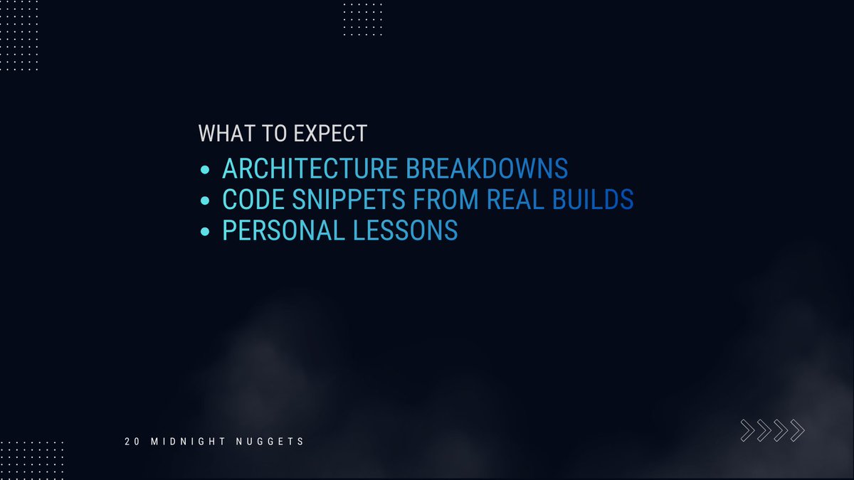 _martinsjoseph's tweet photo. What to Expect
- Architecture breakdowns
- Code snippets from real builds
- Personal lessons learned at @_Lucentlabs

Tomorrow, we start with Nugget #1: Rational Privacy – Why "Total Anonymity" is a trap and how Midnight solves it.

Turn on notifications 🔔 You don’t want to miss this.