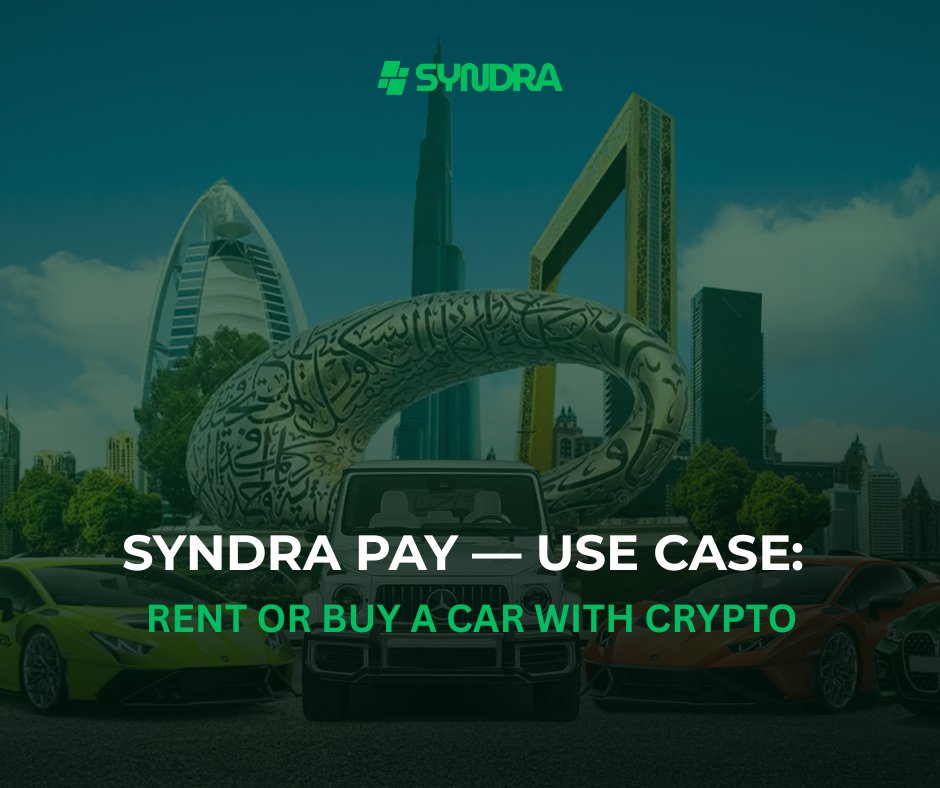 SyndraChain's tweet image. Rent or Buy a Car with Crypto — Coming Soon

Very soon, you’ll be able to rent a car or buy a vehicle using crypto with Syndra Pay.

No bank delays.
No expensive card fees.
No borders.
💳 Pay with crypto instantly
🪙 Use $SYN, BTC, USDT, ETH, and 15+ other tokens
🌍 Multi-chain