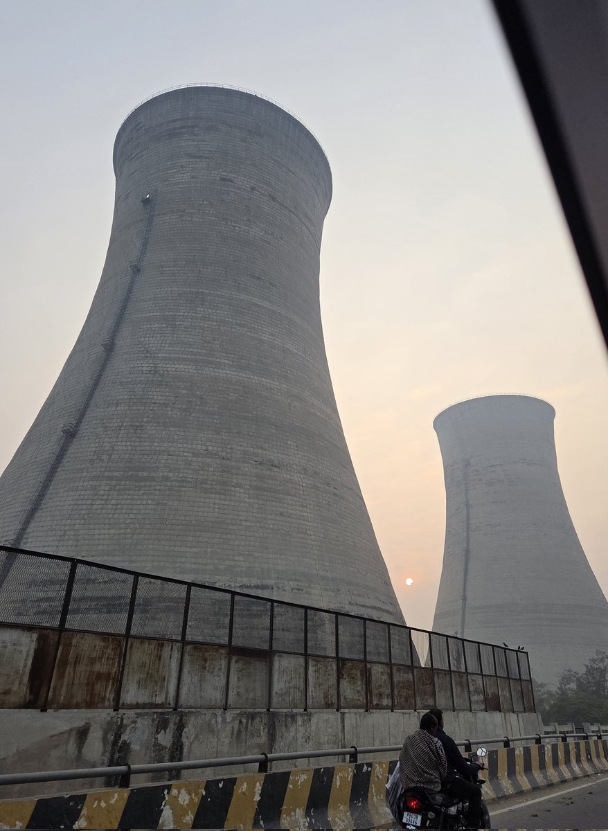 My fascination with the cooling towers of the the now defunct Bathinda Thermal Plant goes on. Every time I pass them on the way back home to Panjkosi, have to take a click &amp; for a few moments am transported to some sci fi world in my imagination.