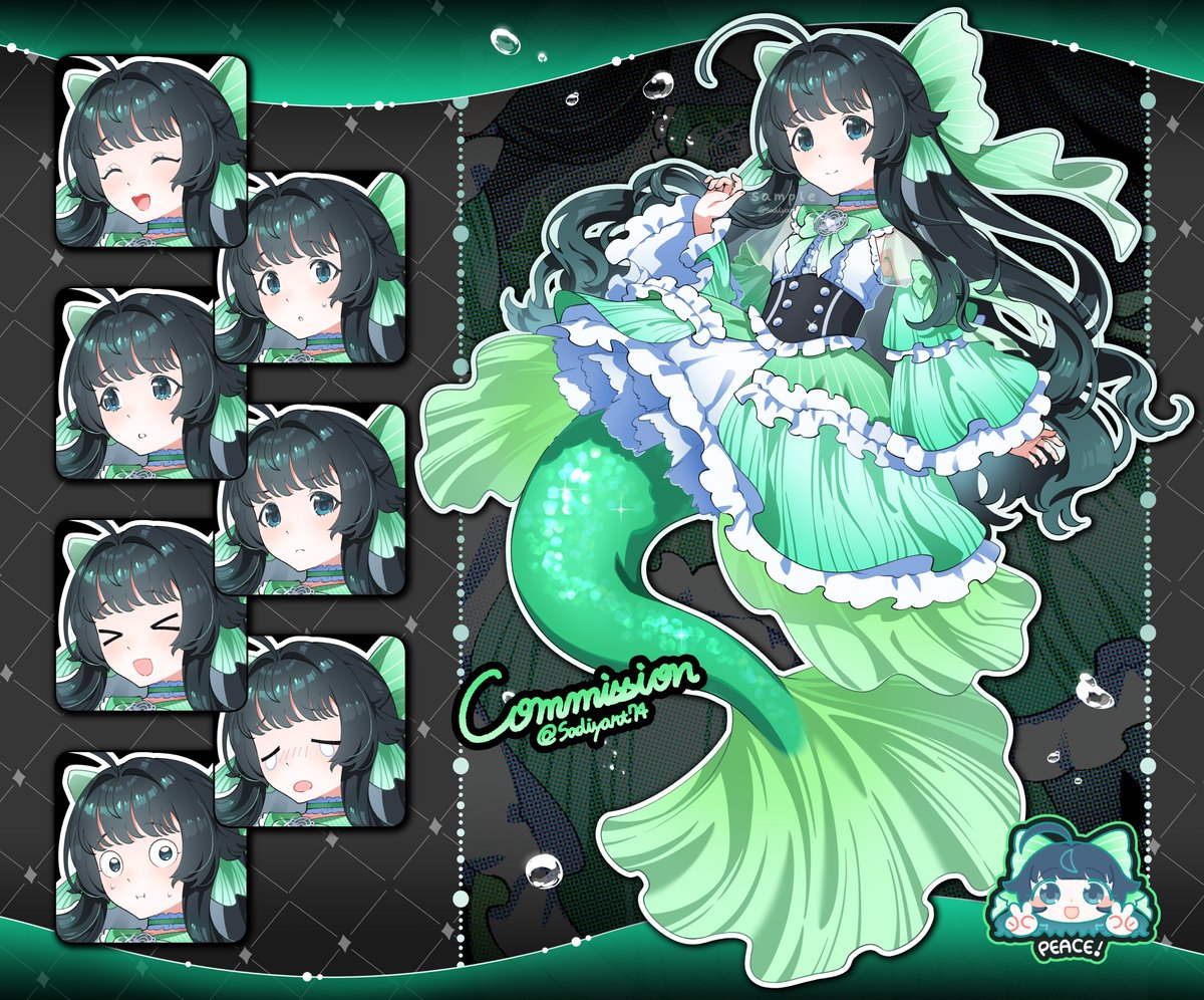 sadiyart74's tweet photo. #skeb 
ご依頼ありがとうございました！✨🫧💚 https://t.co/sd00o6gt0N