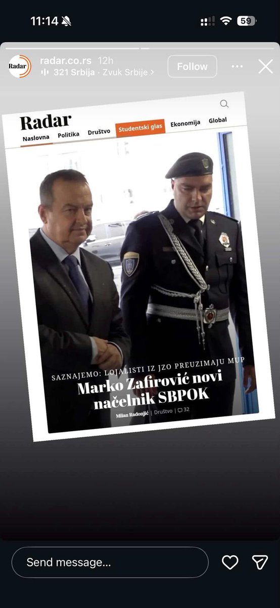 RadarsRs's tweet image. ⚠️Nakon gašenja Instagram naloga Radara, otvoren je lažni profil radar.co.rs koji koristi naš logo.

Ovim putem vas obaveštavamo da taj nalog nema nikakve veze sa Radarom i da je u pitanju zloupotreba identiteta!