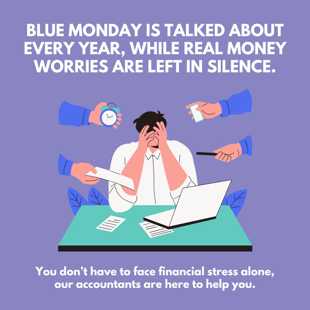 Blue Monday gets talked up every year, but money worries are very real. If your business’s finances are weighing on you, getting the right support can make all the difference.

Our accountants are here to help you.

#BlueMonday #FinancialWellbeing #AberfeldyVillage #London