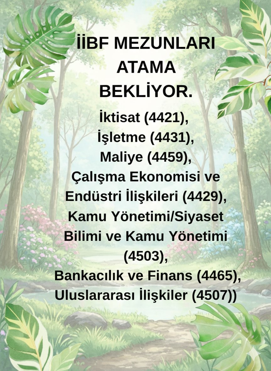 İİBF MEZUNLARI PLATFORMU tweet media