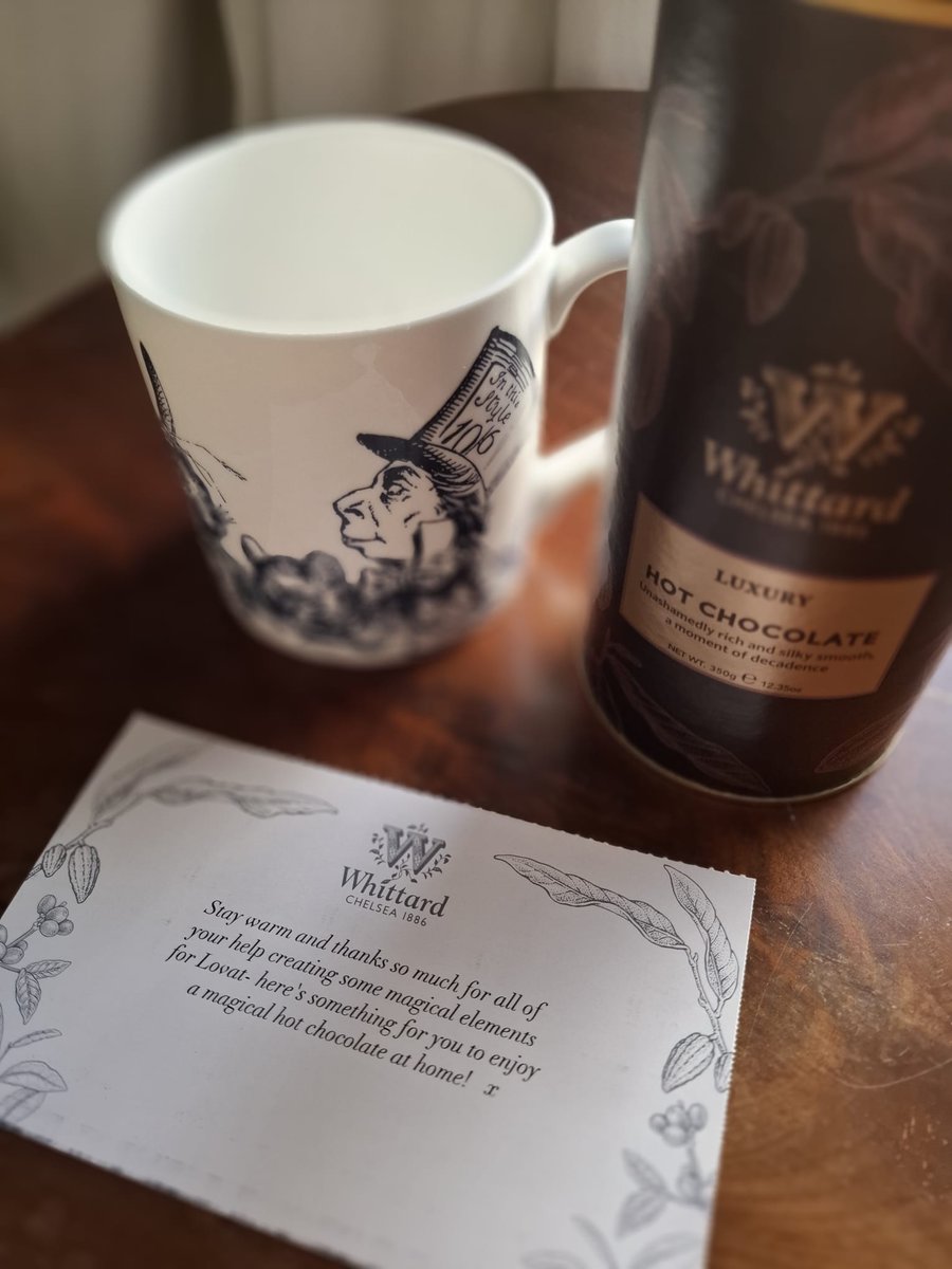 pickledesign's tweet photo. Aw I have the best clients! Such a happy parcel to open :) Hot chocolate, and the good stuff too! They know me so well! @LovatParks https://t.co/1f3BJIrfyc