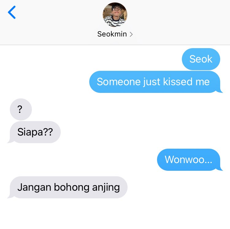 jiegsau's tweet photo. minwon au wherein nerd gyu gets dragged to a club by his friend and ends up being kissed by the campus popular guy, won. https://t.co/5nYTGCensT