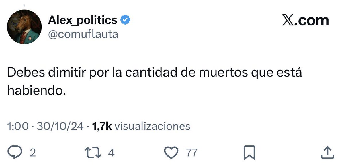 antihacienda's tweet image. Tuit dirigido a Mazón, publicado 5 horas después de la DANA