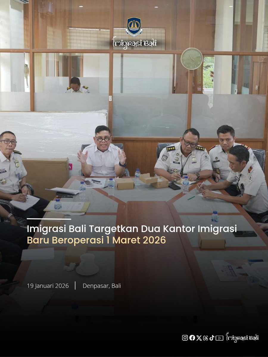 Imigrasi Bali Targetkan Dua Kantor Imigrasi Baru Beroperasi 1 Maret 2026
instagram.com/p/DTsOjo8k_-r/…