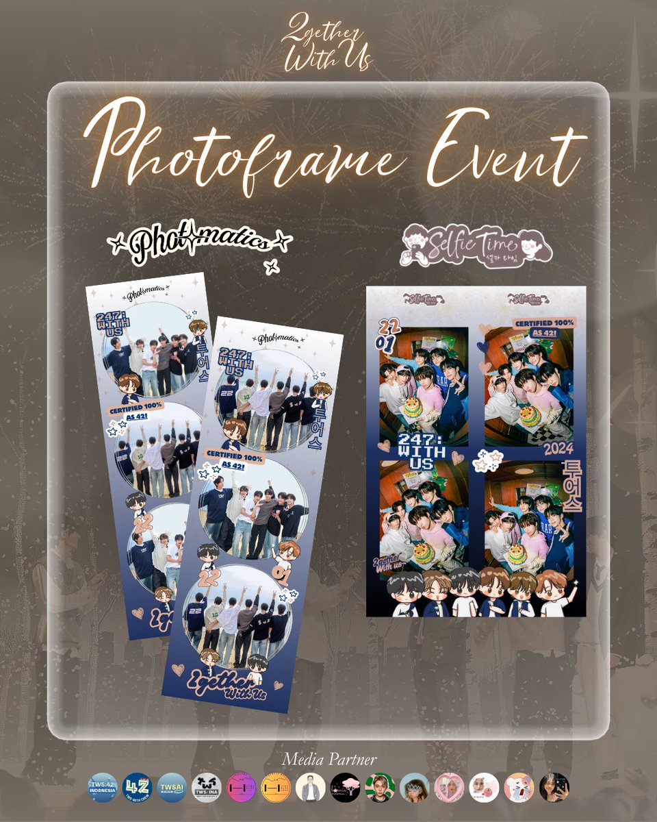 🎆2𝐠𝐞𝐭𝐡𝐞𝐫 𝐖𝐢𝐭𝐡 𝐔𝐬🎆

A Birthday &amp; Anniversary Event by <a href="/Locker42_ID/">Locker42_ID</a> x <a href="/resaident/">Re42dent</a>

📍Selfietime, Photomatics (details below)
🎨 Chibi art by <a href="/periwinkie_lab/">periwinkie🚀 💛</a>

Use #2getherWithUs and tag us when you use the frame 🌟