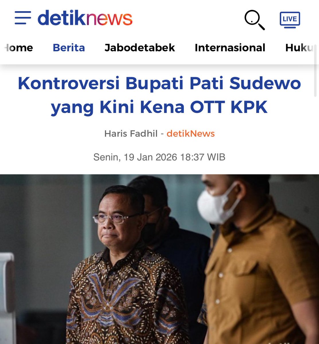 Loh Bupati Sudewo ditangkap KPK 😅